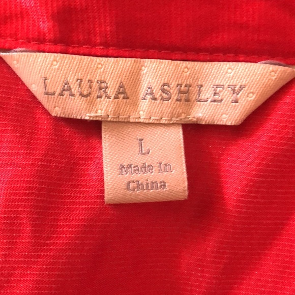 Women’s Laura Ashley Red Zip Front Jacket - Picture 5 of 6
